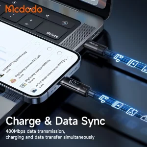 کابل تبدیل USB-C به لایتنینگ مک دودو مدل CA-5210 طول 1.2 متر