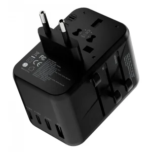 شارژر دیواری 65 وات چهار پورت پاورولوجی مدل Universal Travel P65W4PD