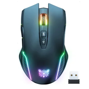 لپ تاپ 15.6 اینچی اچ‌پی مدل Victus 15 fa2013dx-i5 13420H-RTX3050 6GB-8GB DDR4 3200MHz-512GB SSD-W به همراه ماوس بی سیم مخصوص بازی اونیکوما مدل CW905