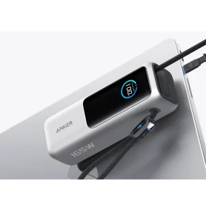 پاوربانک 100 وات انکر مدل A1695 ظرفیت 25000 میلی آمپر ساعت به همراه دو کابل USB-C