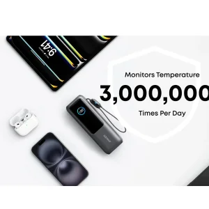 پاوربانک 100 وات انکر مدل A1695 ظرفیت 25000 میلی آمپر ساعت به همراه دو کابل USB-C