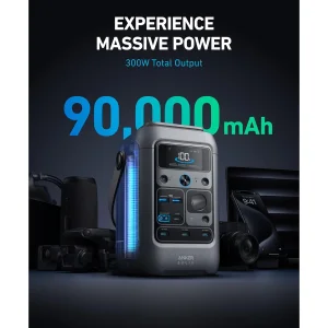پاور استیشن انکر مدل SOLIX C300 DC ظرفیت 90000 میلی آمپر ساعت