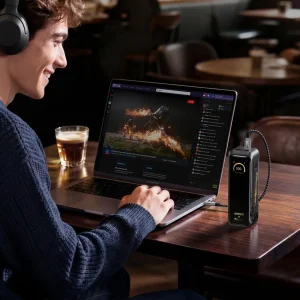 پاوربانک 140 وات انکر مدل A110G Black Myth: Wukong Edition ظرفیت 20100 میلی‌آمپرساعت به همراه کابل تبدیل USB-C
