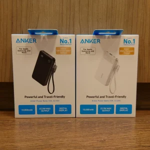 پاوربانک 22.5 وات انکر مدل A1257 ظرفیت 10000 میلی آمپر ساعت به همراه کابل USB-C