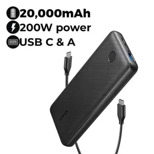 پاوربانک انکر مدل A1268 ظرفیت 20000 میلی آمپر ساعت