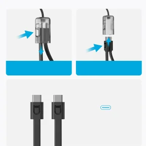 پاوربانک 30 وات انکر مدل A1384 ظرفیت 20000 میلی آمپر ساعت به همراه کابل USB-C