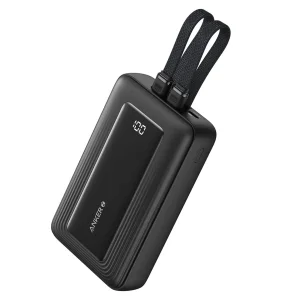 پاوربانک انکر مدل A1681 ظرفیت 20000 میلی آمپر ساعت به همراه کابل لایتنیگ و کابل USB Type-C