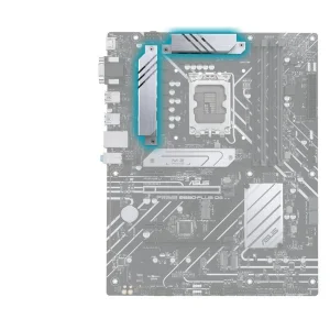 مادربرد ایسوس مدل PRIME B660-PLUS D4 به همراه پردازنده مرکزی اینتل مدل Core i3 12100-Tray و رم لپتاپ DDR4 تک کاناله 3200 مگاهرتز CL22 فدک مدل A1 ظرفیت 8 گیگابایت
