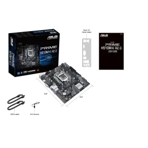 مادربرد ایسوس مدل PRIME H510M-K R2.0 به همراه پردازنده مرکزی اینتل مدل Core i3 10100-Tray