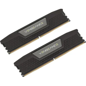 رم دسکتاپ کورسیر VENGEANCE مدل 32GB (2x16GB) DDR5 دو کاناله 6000 مگاهرتز CL36 با هیت‌سینک آلومینیومی، پشتیبانی از XMP 3.0 و ولتاژ 1.25 ولت