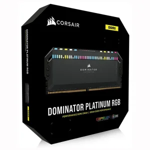 رم دسکتاپ DDR5 دو کاناله 5600 مگاهرتز CL36 کورسیر مدل Dominator Platinum RGB ظرفیت 32 گیگابایت