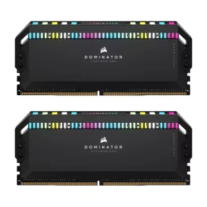 رم دسکتاپ DDR5 دو کاناله 5600 مگاهرتز CL36 کورسیر مدل Dominator Platinum RGB ظرفیت 32 گیگابایت