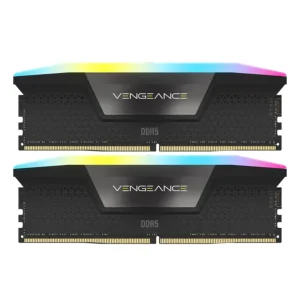 رم دسکتاپ کورسیر مدل VENGEANCE RGB DDR5 دو کاناله ظرفیت 64 گیگابایت سرعت 5600 مگاهرتز تایمینگ CL40 همراه هیت‌سینک خنک‌کننده