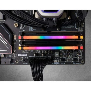 رم دسکتاپ Corsair مدل VENGEANCE RGB PRO دو کاناله DDR4 ظرفیت 64GB فرکانس 3600MHz تایمینگ CL18 با هیت‌سینک خنک‌کننده
