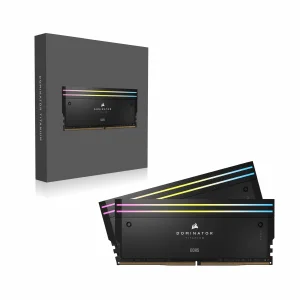 رم دسکتاپ DDR5 دو کاناله 7200 مگاهرتز CL34 کورسیر مدل Dominator TITANIUM RGB ظرفیت 32 گیگابایت