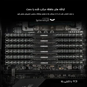 رم دسکتاپ DDR4 دو کاناله 3200 مگاهرتز CL16 کورسیر مدل VENGEANCE LPX ظرفیت 64 گیگابایت