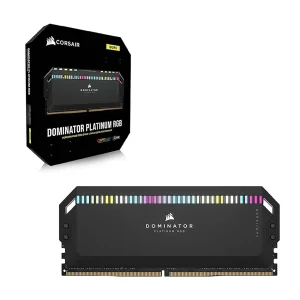 رم دسکتاپ کورسیر Dominator Platinum RGB DDR5 دو کاناله 32 گیگابایت 6000 مگاهرتز CL36 با هیت‌سینک خنک‌کننده