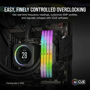 رم دسکتاپ کورسیر مدل VENGEANCE RGB DDR5 دو کاناله 32 گیگابایت 5600 مگاهرتز تایمینگ CL40 با هیت‌سینک خنک‌کننده