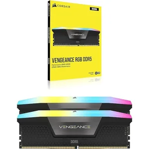 رم دسکتاپ کورسیر مدل VENGEANCE RGB DDR5 دو کاناله 32 گیگابایت 5600 مگاهرتز تایمینگ CL40 با هیت‌سینک خنک‌کننده