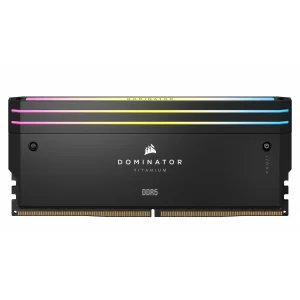 رم دسکتاپ DDR5 دو کاناله 7200 مگاهرتز CL34 کورسیر مدل Dominator TITANIUM RGB ظرفیت 32 گیگابایت