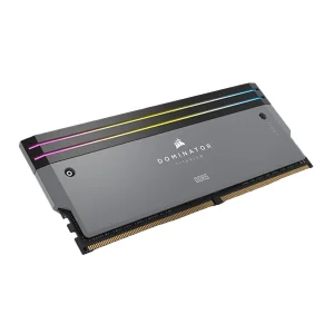 رم دسکتاپ DDR5 دو کاناله 7200 مگاهرتز CL34 کورسیر مدل Dominator TITANIUM RGB ظرفیت 32 گیگابایت