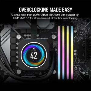 رم دسکتاپ DDR5 دو کاناله 7200 مگاهرتز CL34 کورسیر مدل Dominator TITANIUM RGB ظرفیت 32 گیگابایت