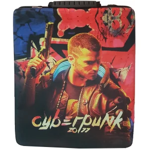 کیف حمل پلی استیشن 4 اسلیم و پرو طرح cyber punk کد 72