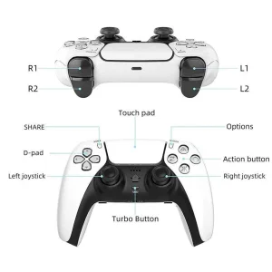 دسته بازی پلی استیشن 4 طرح دو رنگ مدل Wireless controller T28