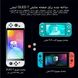 محافظ صفحه نمایش کنسول نینتندو سوییچ اولد مدل glass screen pro premium
