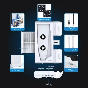 خنک کننده پلی استیشن 5 او آی وی او مدل IV-P5249