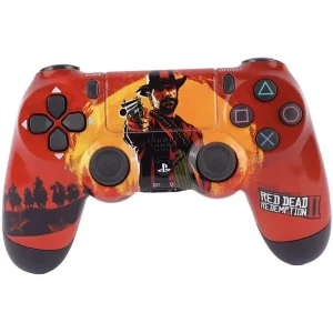 دسته بازی پلی استیشن ۴ مدل DUALSHOK CUSTOM طرح Red dead-2