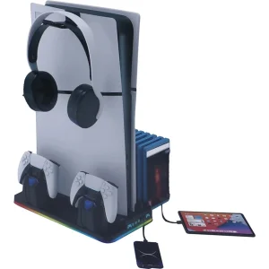پایه فن و شارژر دسته پلی استیشن 5 دداسکول مدل DS-MZ8043 RGB
