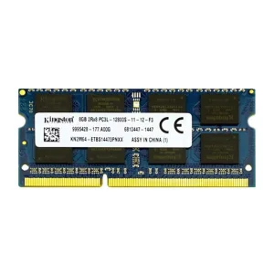 رم لپ‌تاپ کینگستون DDR3، ظرفیت 8 گیگابایت مدل PC3L 12800S فرکانس 1600 مگاهرتز تک ماژول