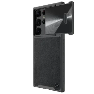 کاور نیلکین مدل CamShield Leather S Case مناسب برای گوشی موبایل سامسونگ Galaxy S23 Ultra