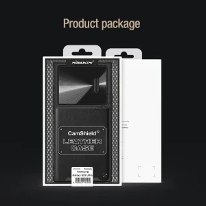 کاور نیلکین مدل CamShield Leather S Case مناسب برای گوشی موبایل سامسونگ Galaxy S23 Ultra