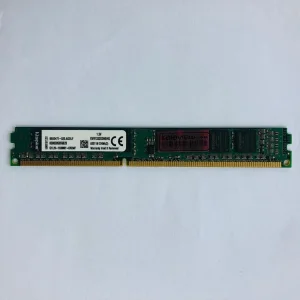 رم دسکتاپ کینگستون DDR3 تک کاناله 4 گیگابایت مدل PC3-10600 فرکانس 1333 مگاهرتز تایمینگ CL9 ولتاژ کاری 1.5 ولت نوع ماژول U-DIMM