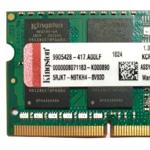 رم لپ تاپ DDR3L تک کاناله 12800 مگاهرتز CL18 كينگستون مدل PC3L 12800MZ ظرفيت 4 گيگابايت