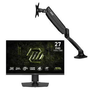مانیتور گیمینگ 27 اینچ ام اس آی مدل MAG 272PF X24 با وضوح Full HD پنل Rapid IPS و نرخ به روزرسانی 240 هرتز به همراه پایه نگهدارنده مانیتور ارگو مدل WLA001