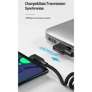 کابل تبدیل USB به USB-C مک دودو مدل Type-C Data Coiled طول 1.8 متر