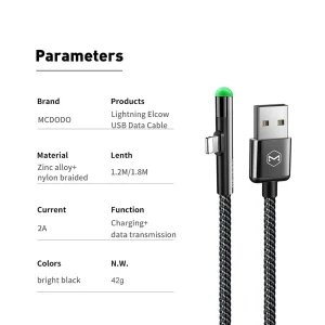 کابل تبدیل USB به لایتنینگ مک دودو مدل CA-6270 طول 1.2 متر