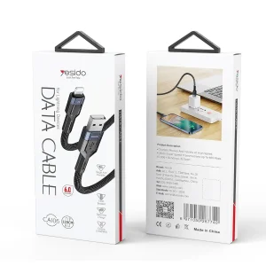 کابل تبدیل USB به لایتنینگ یسیدو مدل CA106 6mm طول 1.2 متر