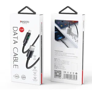 کابل تبدیل USB به لایتنینگ یسیدو مدل CA122 طول 1.2 متر