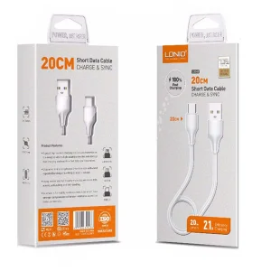 کابل تبدیل USB به لایتنینگ الدینیو مدل LS540 طول 0.2 متر