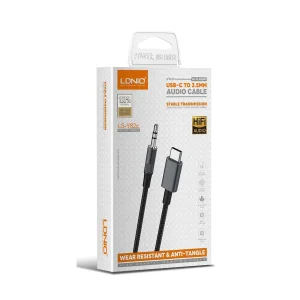 کابل تبدیل AUX 3.5mm به USB-C الدینیو مدل LS-Y82c طول 2 متر