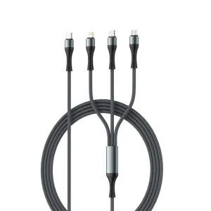 کابل تبدیل USB-C به USB-C / microUSB / لایتنینگ الدینیو مدل 3IN1 LC94c طول 1.2 متر