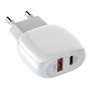 شارژر دیواری 20 وات الدینیو مدل A2313C به همراه کابل تبدیل usb-c