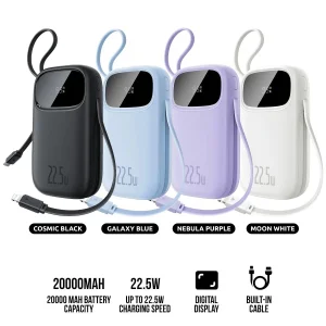 پاوربانک 22.5 وات بیسوس مدل EnerFill FC31 Qpow3 ظرفیت 20000 میلی‌آمپر‌ساعت