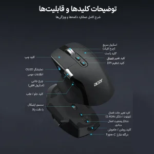 ماوس بی سیم ایسر مدل OMR257