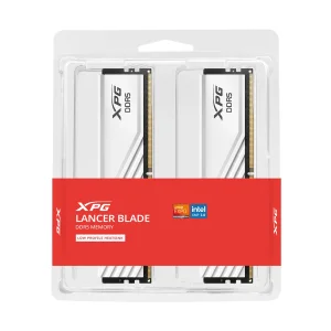 رم کامپیوتر DDR5 دو کاناله 5600 مگاهرتز ای دیتا مدل CL46 XPG Lancer Blade WHITE ظرفیت 32 گیگابایت