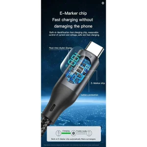 کابل تبدیل USB-C به USB توتو مدل 6A طول 1 متر